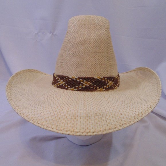 Sears Other - Sears Vintage Cowboy Western Straw Ranch Hat Size 7 1/4
